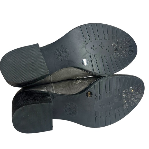 Vince Camuto Dassia Grey Two Toned Combat Moto Heel Boots Size 9.5 - Picture 9 of 10